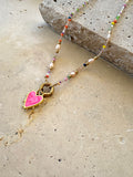 Piccolo Amore Necklace - Pink