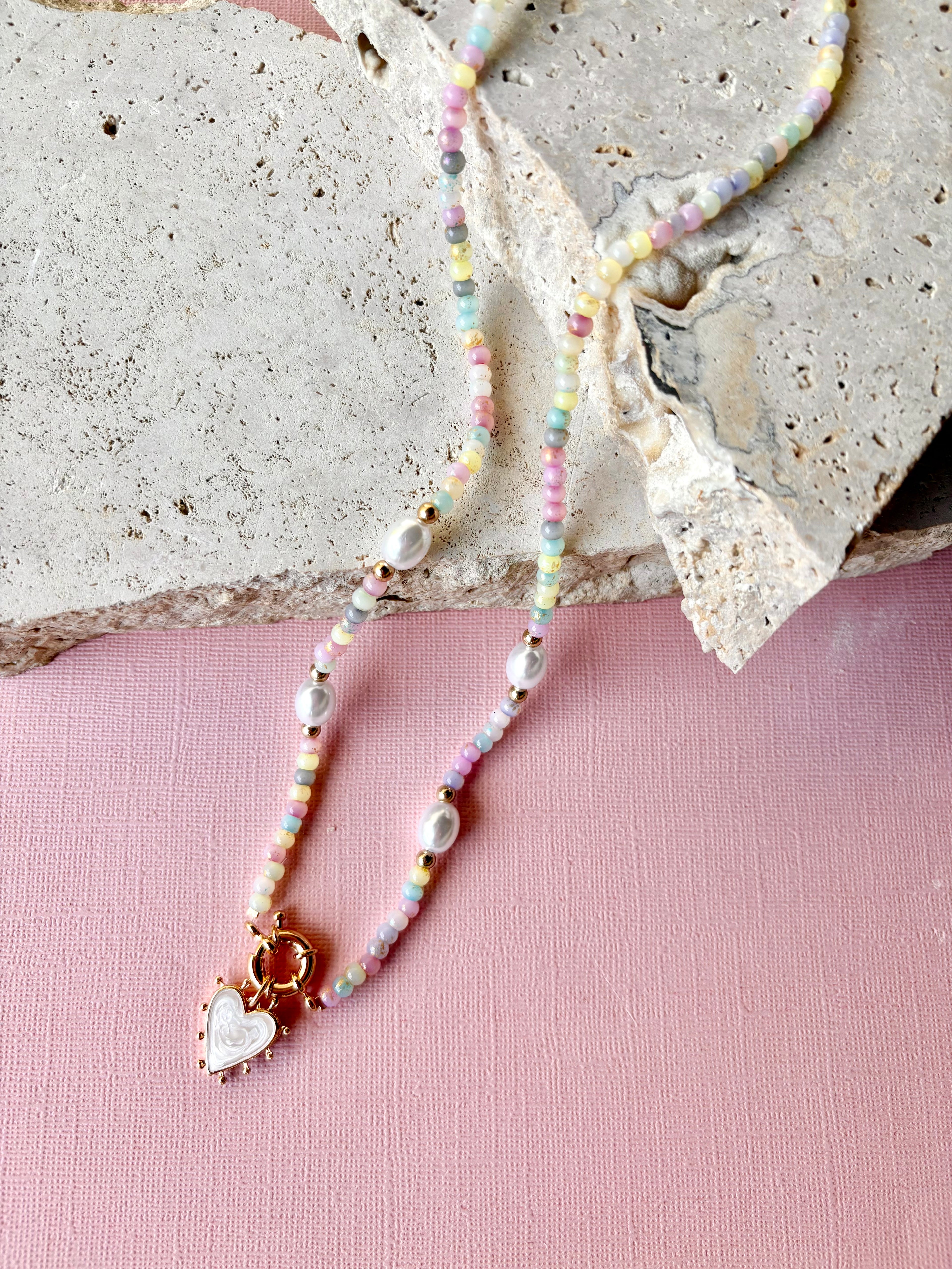 Amore Mio Necklace - Pastel