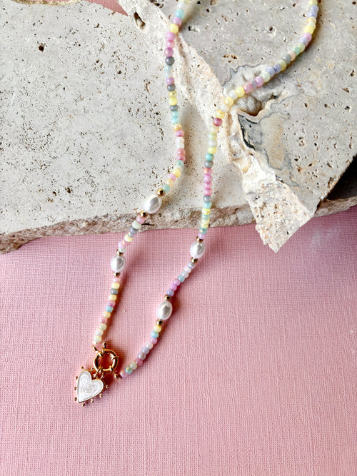 Amore Mio Necklace - Pastel