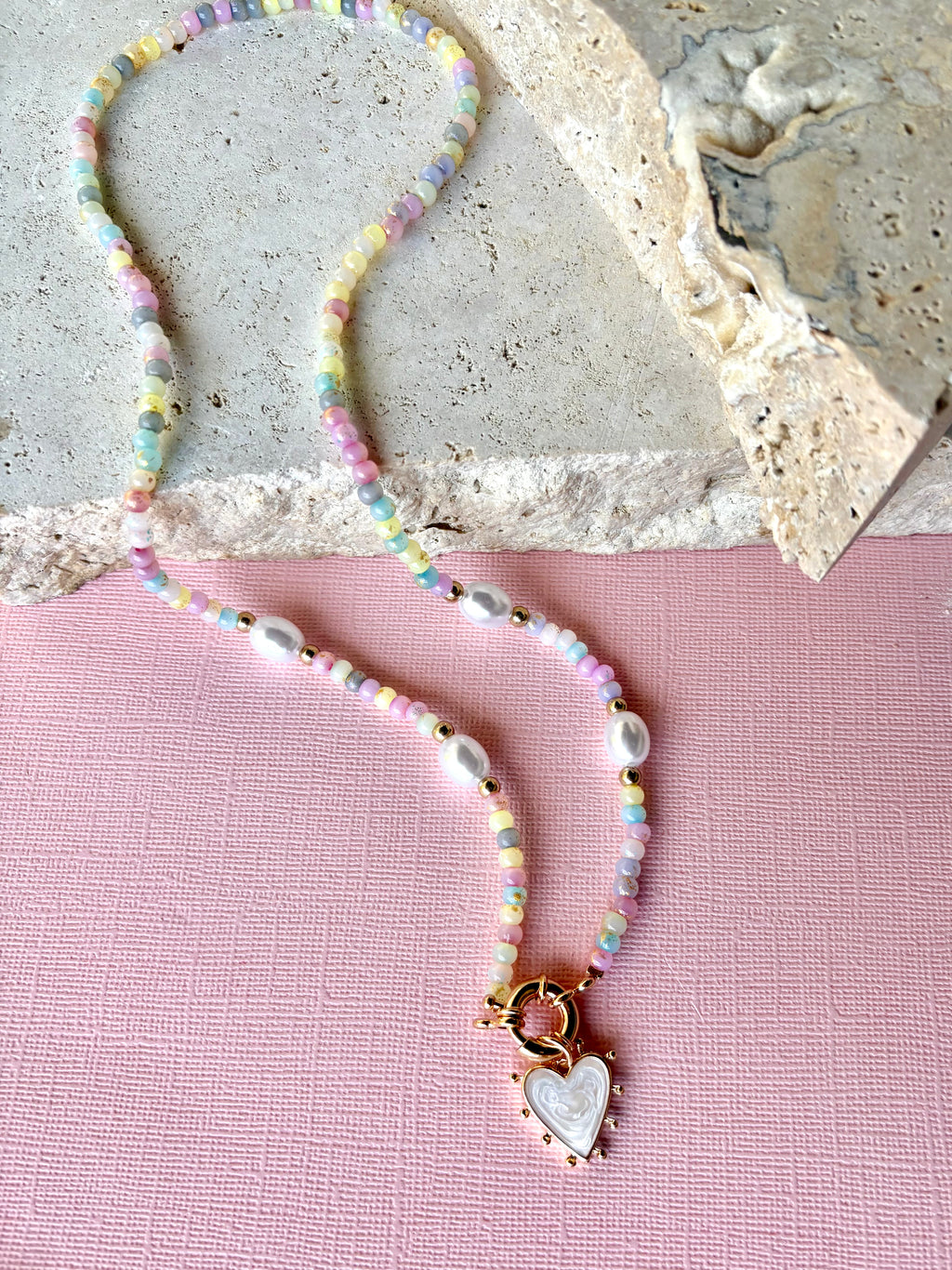 Amore Mio Necklace - Pastel