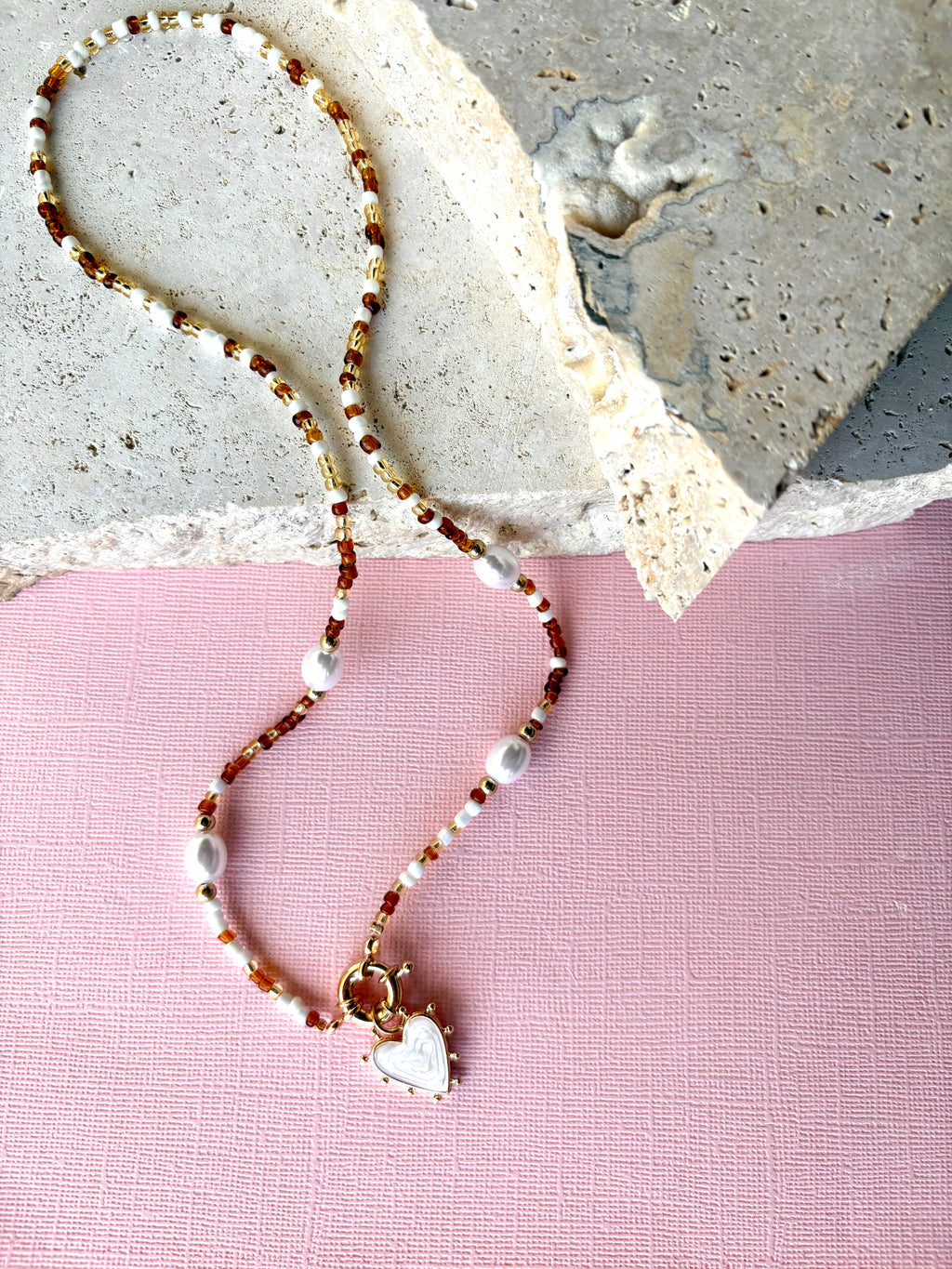 Amore Mio Necklace - Cocoa