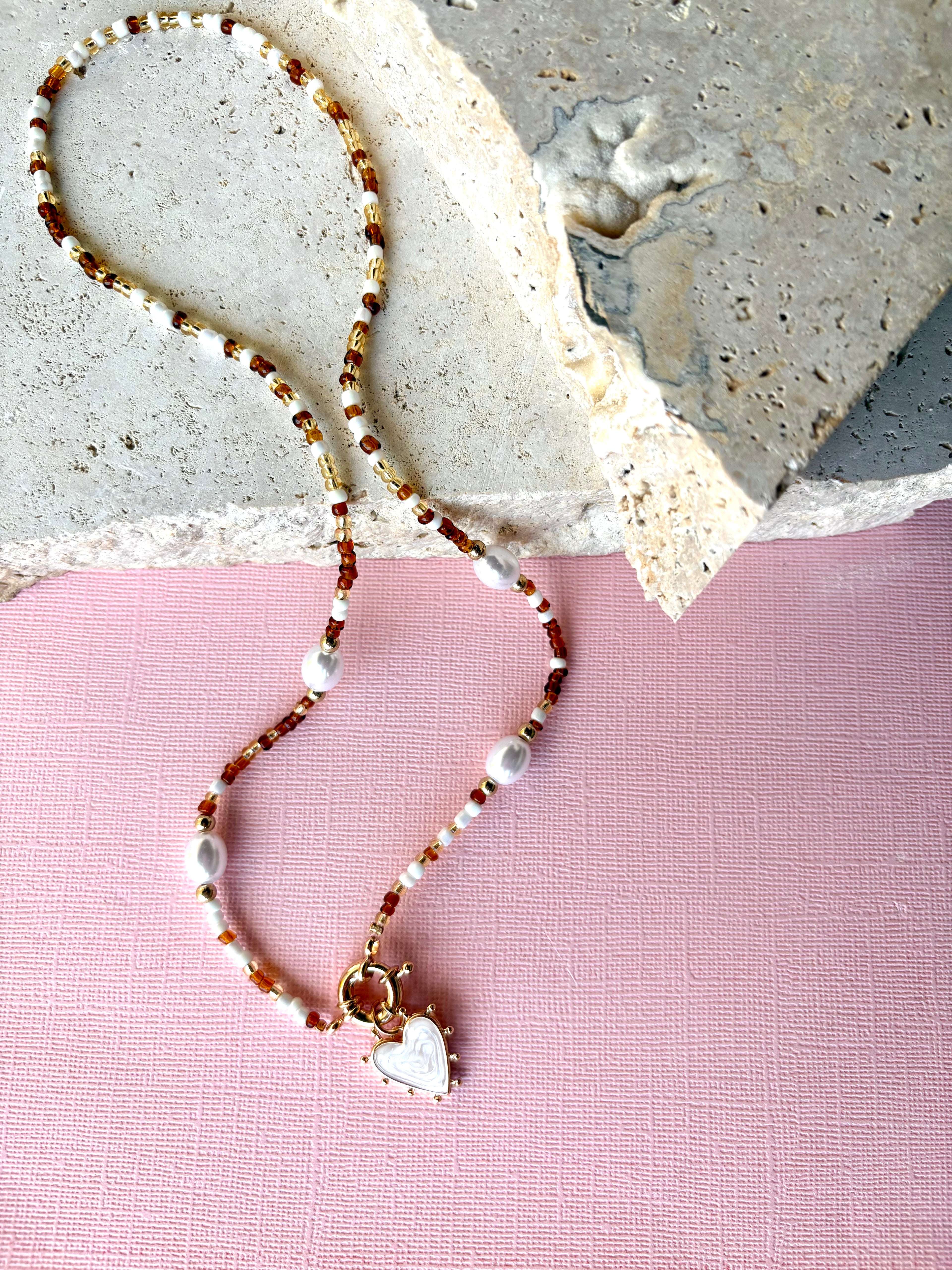 Amore Mio Necklace - Cocoa