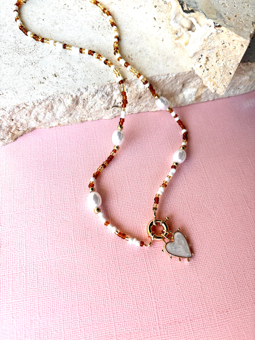 Amore Mio Necklace - Cocoa